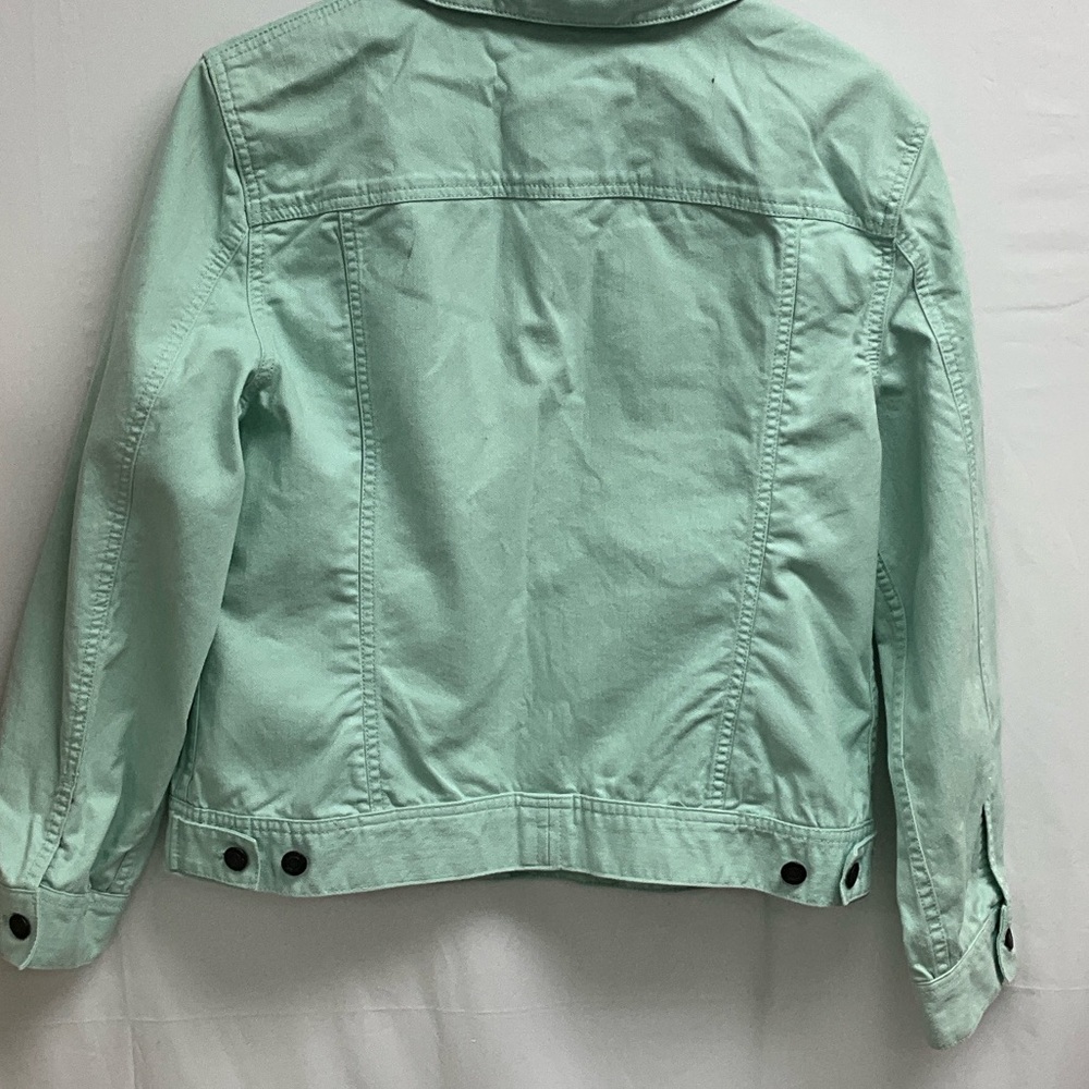 Talbots Light Green Denim Jacket - Picture 7 of 7